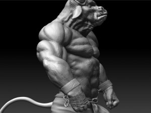 minotaur zbrush hd 3D Модель