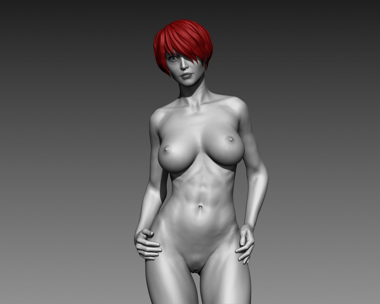 sexy posed woman 8 zbrush sculpt 3D Модель in Женщина 3DExport