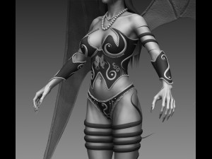 female fantasy creature 3Dモデル