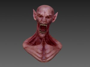 monster bust Modello 3D