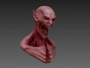 monster buste 3D Model