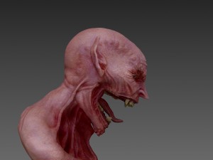 monster bust Modello 3D