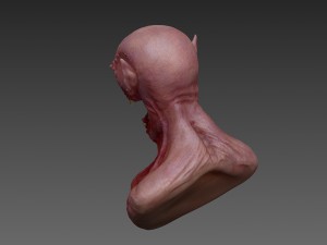 monster bust Modello 3D