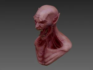 monster buste 3D Model