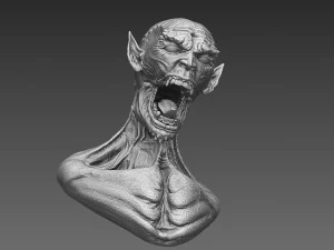 monster buste 3D Model