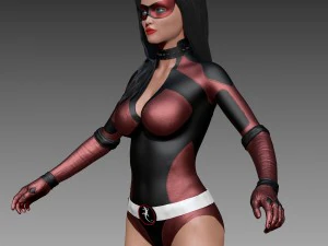 super-hero&iacute;na mulher Modelo 3D