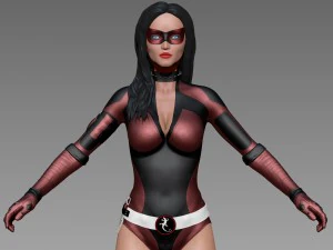 woman superhero 3D Model