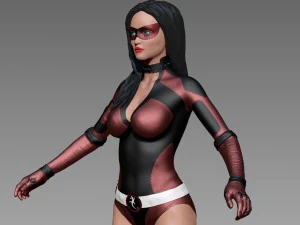 woman superhero 3D Model