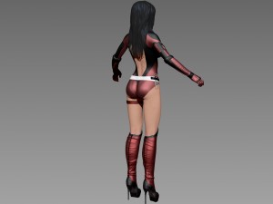 woman superhero 3D-Modell