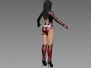 woman superhero 3D Model