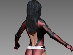 woman superhero 3D-Modell