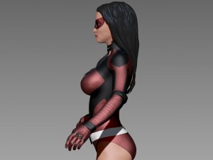 woman superhero 3D-Modell