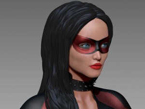 woman superhero 3D-Modell