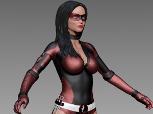 woman superhero 3D-Modell