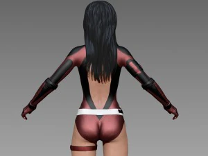 woman superhero 3D Model