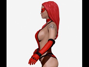 woman superhero 2 3D Model