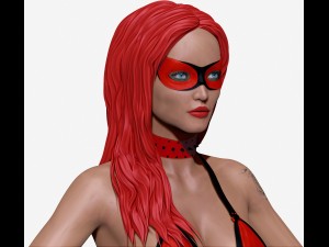 woman superhero 2 3D Model