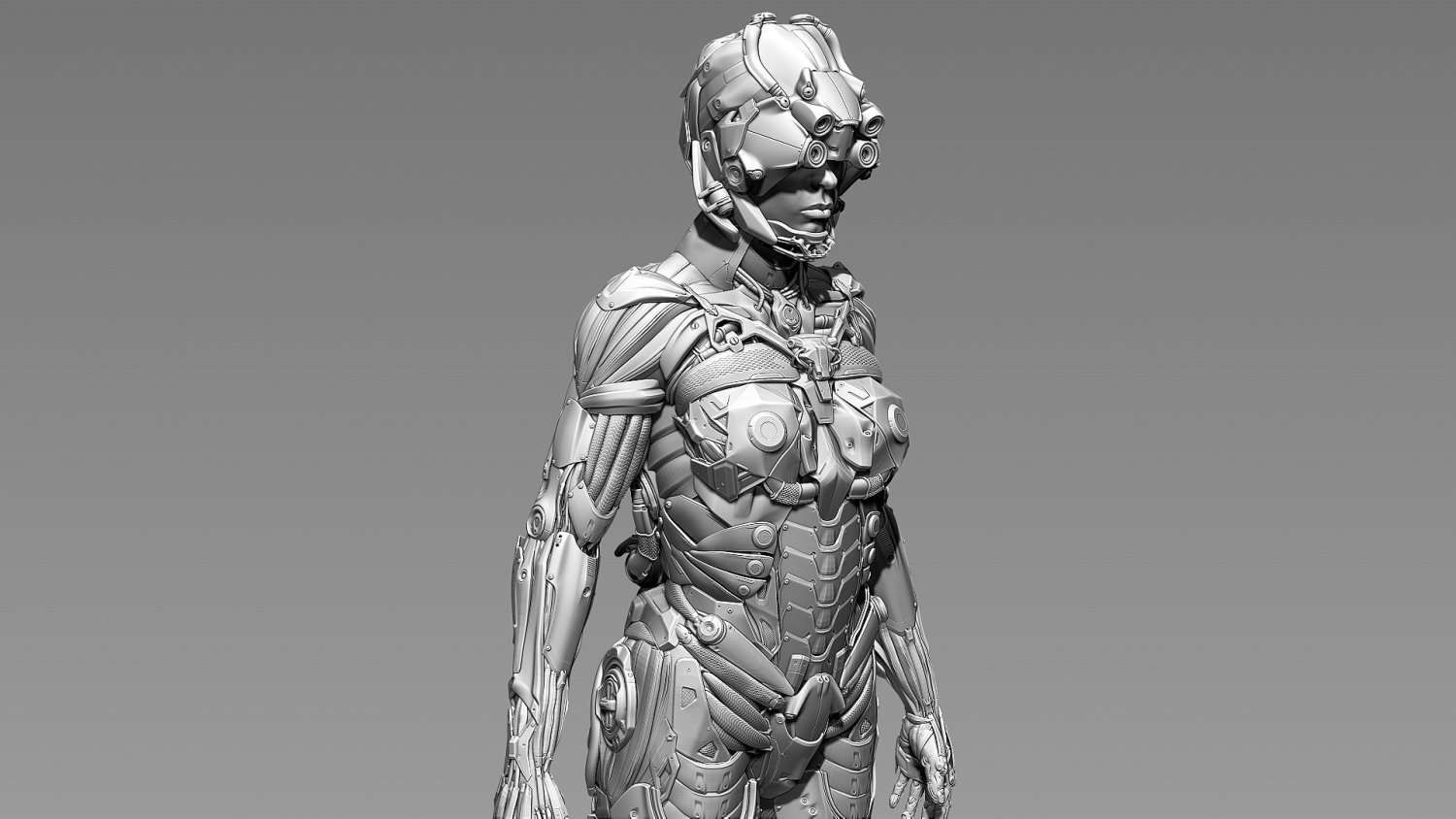 Sci Fi Female Character 3d Model In Woman 3dexport