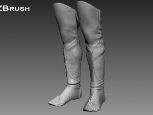 zbrush boots 3D Model