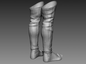 zbrush boots Modèle 3D