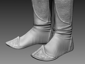 zbrush boots Modèle 3D