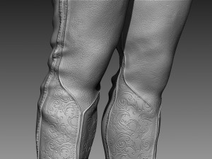 zbrush boots Modèle 3D