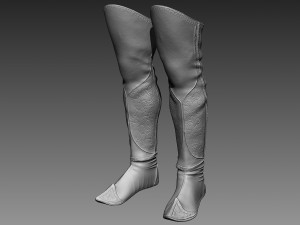 zbrush boots Modèle 3D