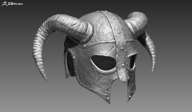 zbrush helmet Model 3D .c4d .max .obj .3ds .fbx .stl .blend 