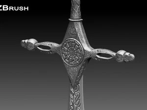 espada zbrush Modelo 3D