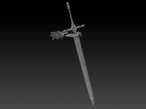zbrush sword 3D 모델