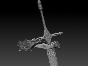 zbrush sword 3D 모델
