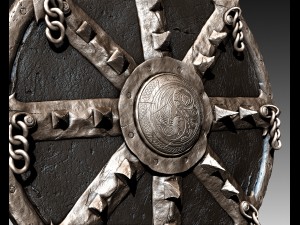 barbarian shield Modèle 3D