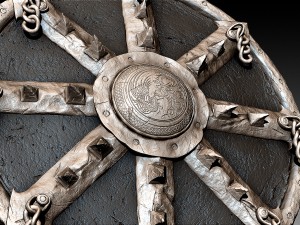 barbarian shield Modèle 3D