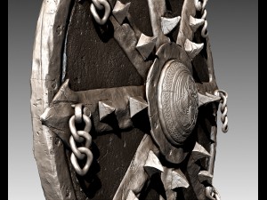 barbarian shield Modèle 3D