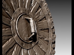 barbarian shield Modèle 3D