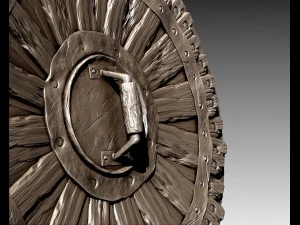 barbarian shield 3D Model