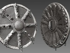 barbarian shield 3D Model