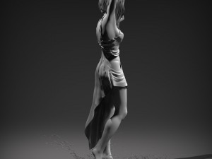 beautiful posed woman 3D Model