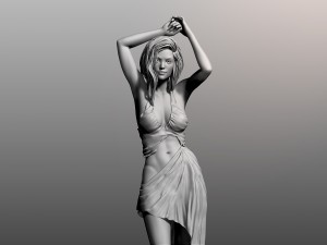 beautiful posed woman 3D Model