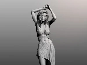 beautiful posed woman 3D Model