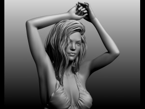 beautiful posed woman 3D Model