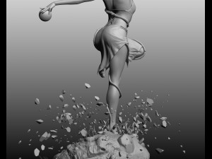 beautiful posed woman 2 3D Model