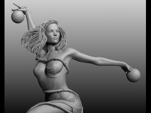 beautiful posed woman 2 3D Model