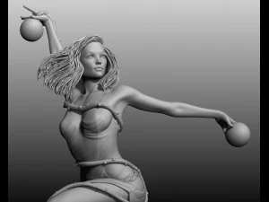 beautiful posed woman 2 3D Model