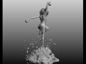 beautiful posed woman 2 3D Model