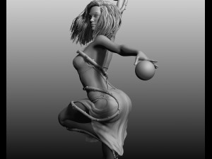 beautiful posed woman 2 3D Model