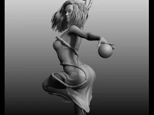 beautiful posed woman 2 3D Model