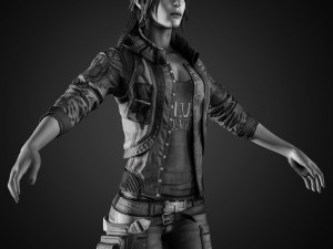 realistic woman Model 3D