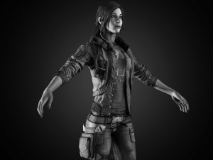 realistic woman Model 3D