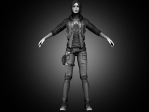 realistic woman Model 3D
